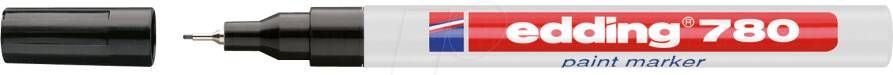 Edding Viltstift 780 lakmarker rond zwart 0.8mm