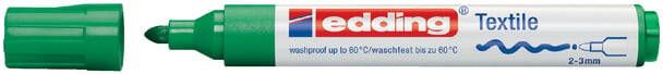 Edding Viltstift 4500 textiel rond groen 2-3mm