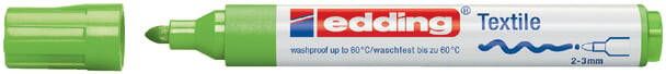 Edding Viltstift 4500 textiel rond lichtgroen 2 3mm