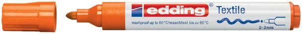 Edding Viltstift 4500 textiel rond oranje 2-3mm