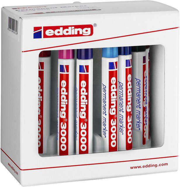 Edding Viltstift 3000 rond 1.5-3mm assorti set Ã  10 stuks