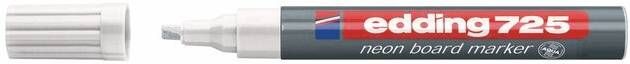 Edding Viltstift 725 whiteboard schuin wit 1.5-3mm wit