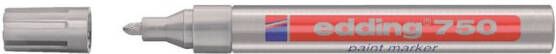 Edding Viltstift 750 lakmarker rond zilver 2-4mm