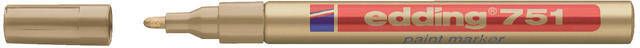 Edding Viltstift 751 lakmarker rond goud 1-2mm