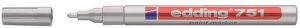 Edding Viltstift 751 lakmarker rond zilver 1 2mm