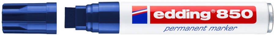 Edding Viltstift 850 blokpunt blauw 5-16mm - Foto 4