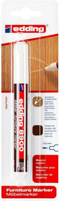 Edding Viltstift 8900 meubel rond 1.5-2mm mahoniehout blisterà 1 stuk - Foto 2