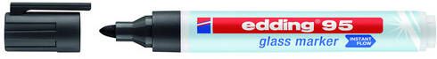 Edding glasmarkers Zwart Ronde punt 1 5-3 mm Per stuk - Foto 3