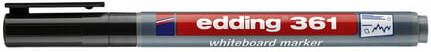 Edding Viltstift 361 whiteboard rond 1mm zwart - Foto 3