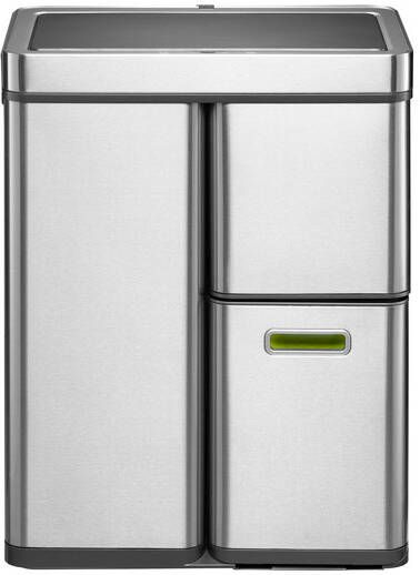Eko Mirage Plus Sensor Recycler pedaalemmer 30 + 15 + 15 l mat RVS
