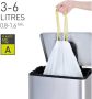 Eko vuilniszakken met trekbandsluiting 3-6 liter wit 1 rol 30 zakken - Thumbnail 2