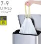Eko vuilniszakken met trekbandsluiting 7-9 liter wit 1 rol 25 zakken - Thumbnail 2