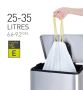 Eko vuilniszakken met trekbandsluiting 25-35 liter wit 1 rol 12 zakken - Thumbnail 2