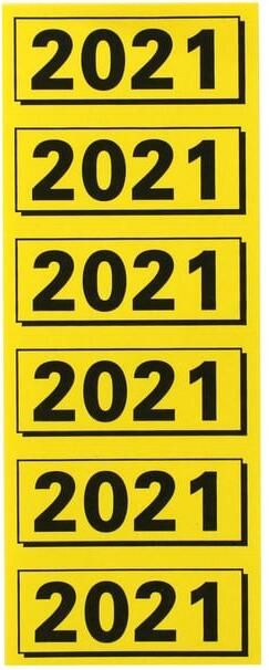 HAMELIN ELBA ordner jaaretiketten 2021 geel (120 st.) - Foto 2