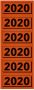 HAMELIN ELBA ordner jaaretiketten 2020 rood (120 st.) - Thumbnail 2