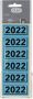 Elba Rugetiket 2022 57x25mm blauw - Thumbnail 2