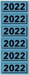 Elba Rugetiket 2022 57x25mm blauw