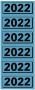 Elba Rugetiket 2022 57x25mm blauw - Thumbnail 3