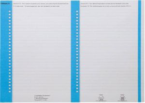 Elba ruiterstrook type 8 vel met 2x27 etiketten pak van 270 etiketten blauw