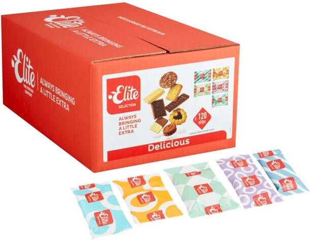 Elite Koekjes Delicious koekjesmix met chocolade 120 stuks