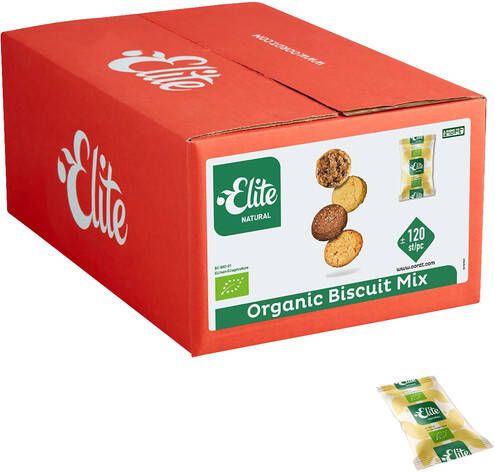 Elite Koekjes Natural biologische biscuitmix 120 stuks