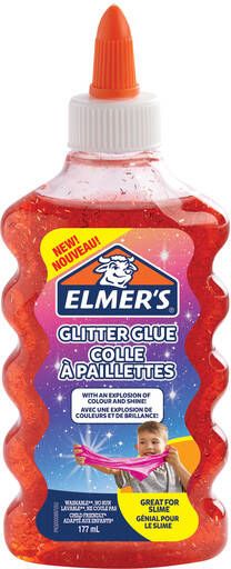 Elmer's Kinderlijm glitter 177ml rood