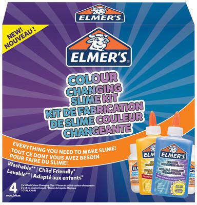 Elmer's Kinderlijm slijmkit kleurveranderende kleuren blauw paars