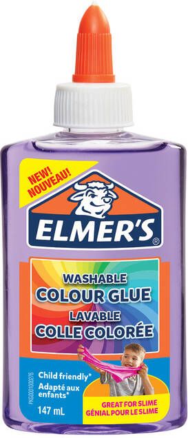 Elmer's transparante vloeibare lijm flacon van 147ml paars