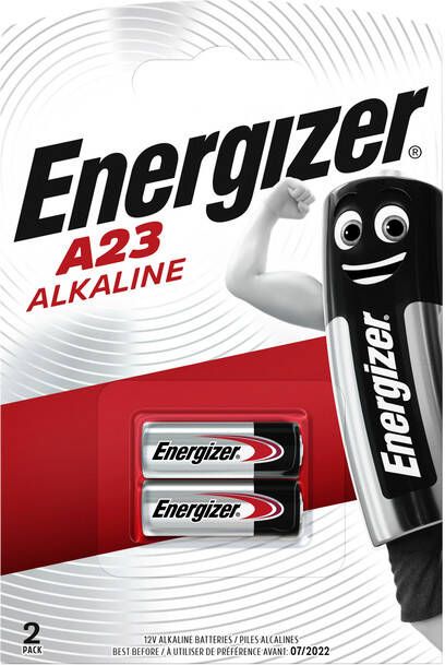 Energizer batterij Alkaline A23 blister van 2 stuks