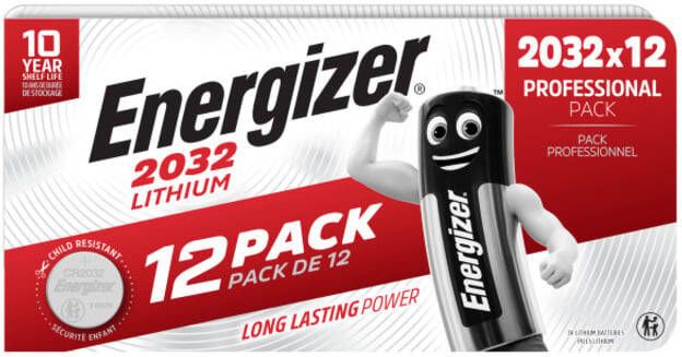 Energizer Batterij knoopcel 12xCR2032 lithium