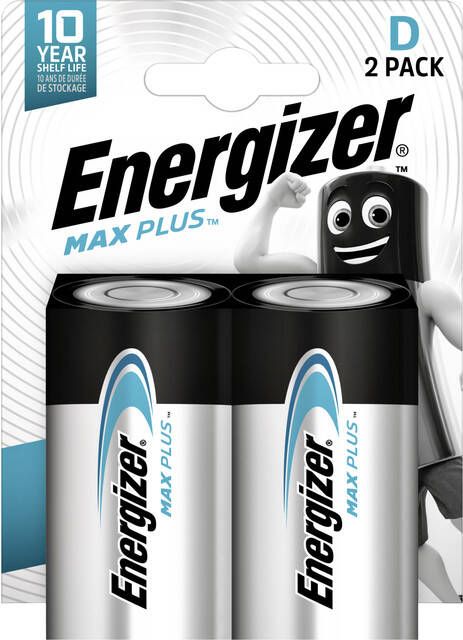 Energizer Batterij Max Plus 2xD alkaline