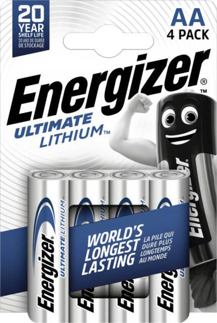 Energizer Batterij Ultimate Lithium 4xAA