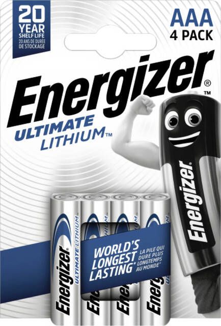 Energizer Batterij Ultimate Lithium 4xAAA