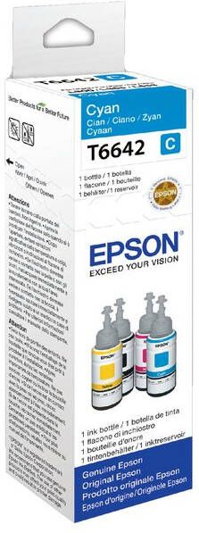 Epson inktfles T664 6.500 pagina&apos;s OEM C13T664240 cyaan