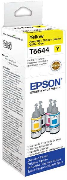 Epson inktfles T664 6.500 pagina&apos;s OEM C13T664440 geel