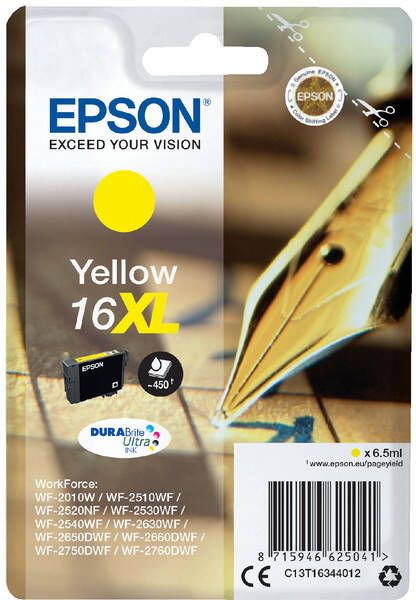 Epson Inktcartridge 16XL T1634 geel HC