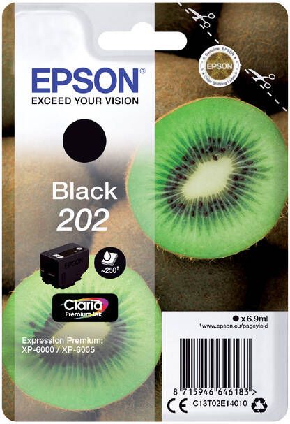 Epson Inktcartridge 202 T02E14 zwart