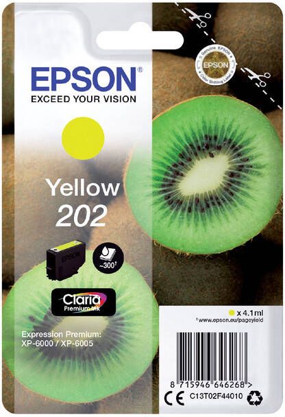 Epson Inktcartridge 202 T02F44 geel