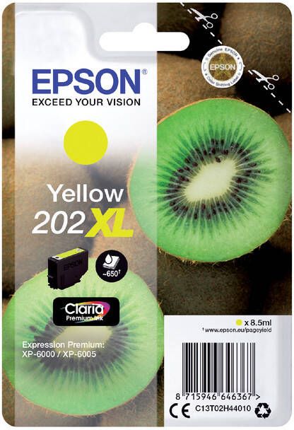 Epson Inktcartridge 202XL T02H44 geel HC
