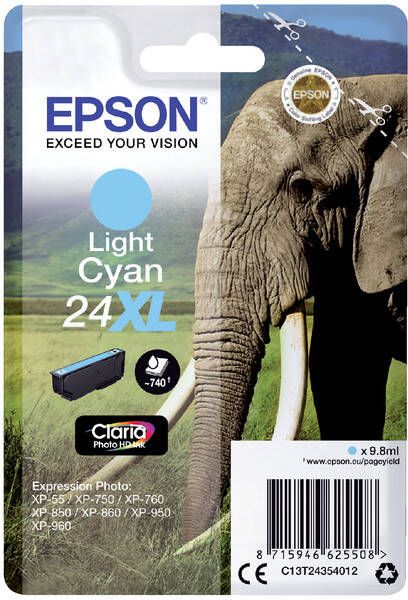 Epson Inktcartridge 24XL T2435 lichtblauw HC