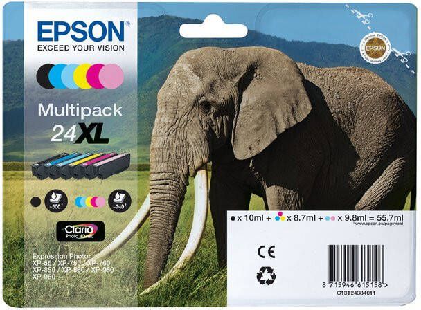 Epson Inktcartridge 24XL T2438 foto zwart + 6 kleuren HD