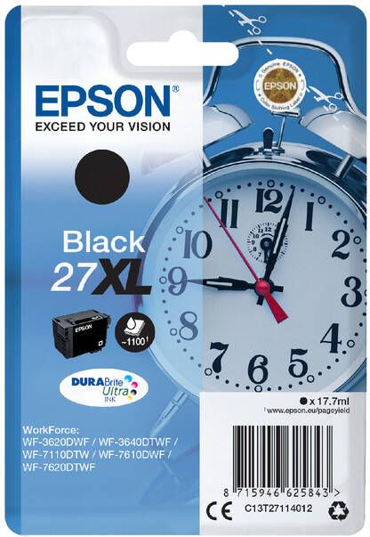 Epson Inktcartridge 27XL T2711 zwart HC
