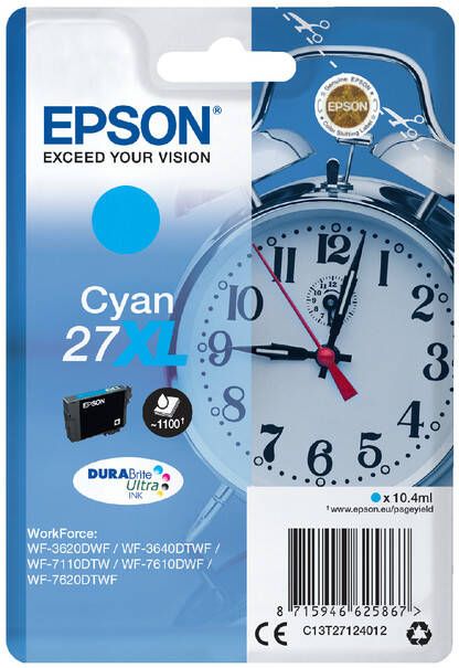 Epson Inktcartridge 27XL T2712 blauw HC