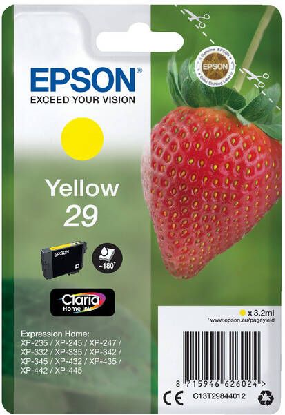 Epson Inktcartridge 29 T2984 geel