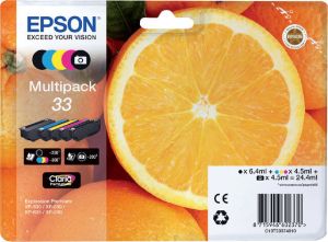 Epson Inktcartridge 33 T3337 2x zwart + 3 kleuren