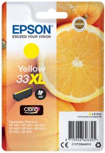 Epson Oranges Singlepack Yellow 33XL Claria Premium Ink (C13T33644012)