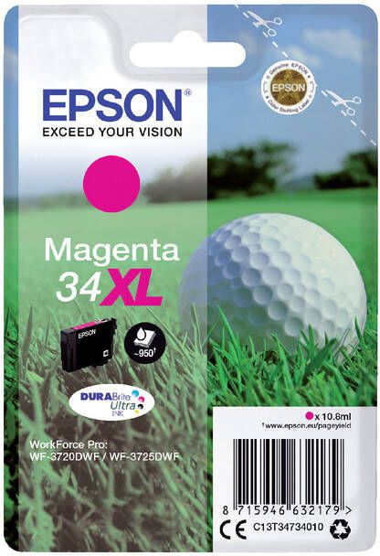 Epson Inktcartridge 34XL T3473 rood HC