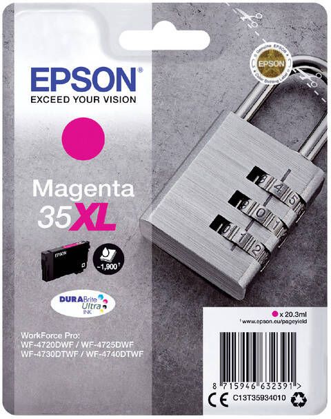 Epson Inktcartridge 35XL T3593 rood HC