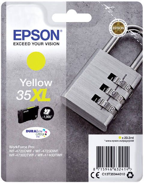 Epson Inktcartridge 35XL T3594 geel HC