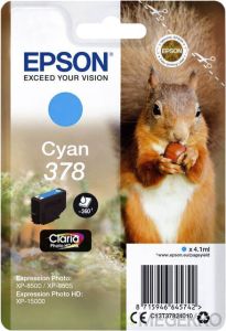 Epson inktcartridge 378 360 pagina&apos;s OEM C13T37824010 cyaan